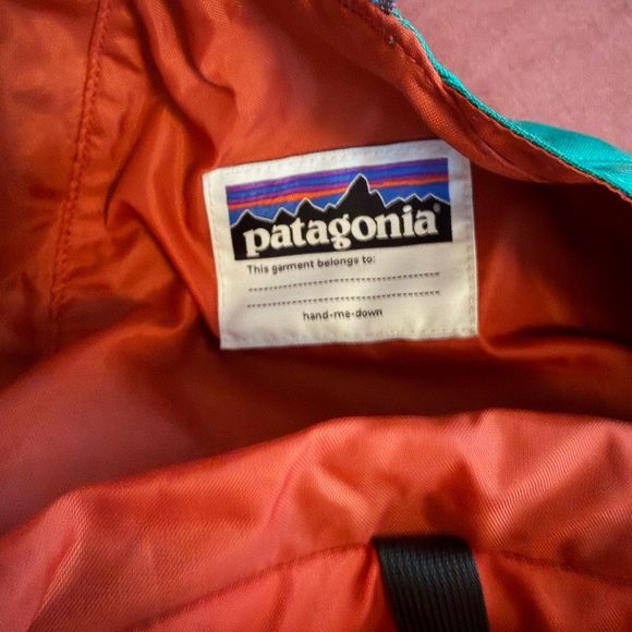 Patagonia kids Green and Purple Backpack - Picture 4 of 6